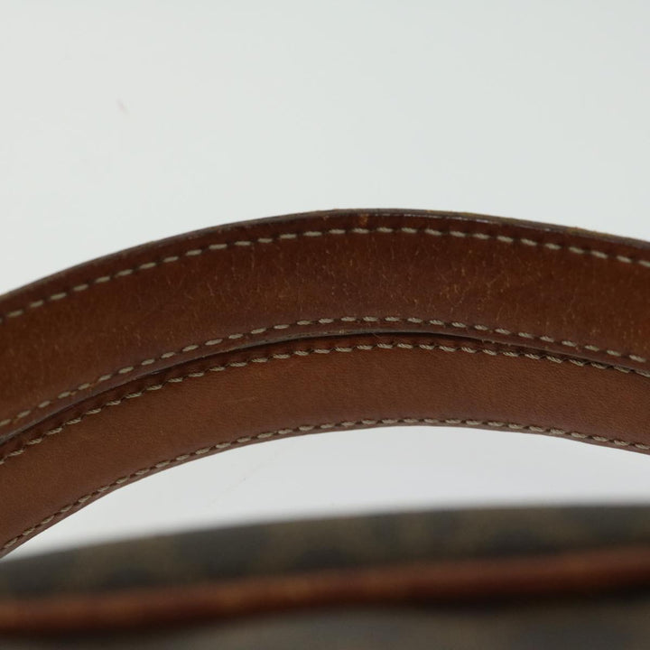 Celine Macadam Canvas Hand Bag PVC Brown Auth bs12435