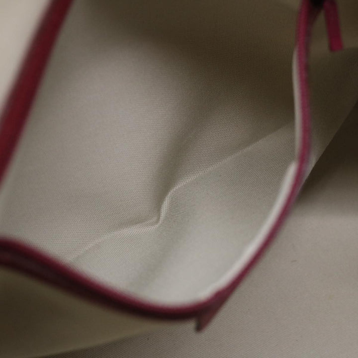 Top Quality Burberry Nova Check Hand Bag Canvas Red Beige Auth bs12476