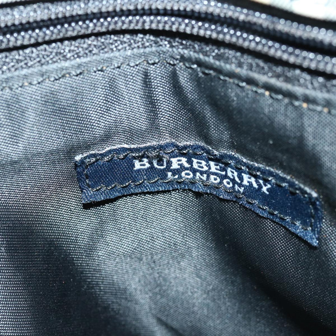 Burberry Nova Check Hand Bag Nylon Beige Auth bs12545