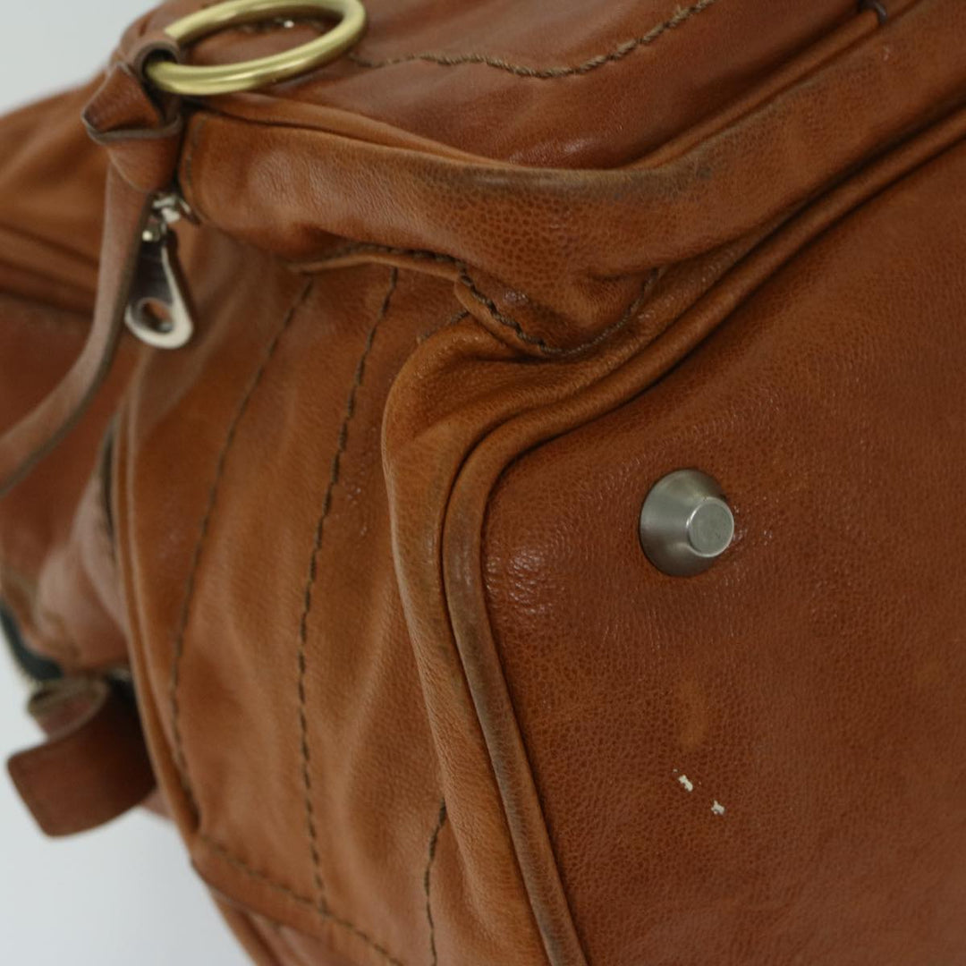 Chloe Hand Bag Leather Brown bs12577