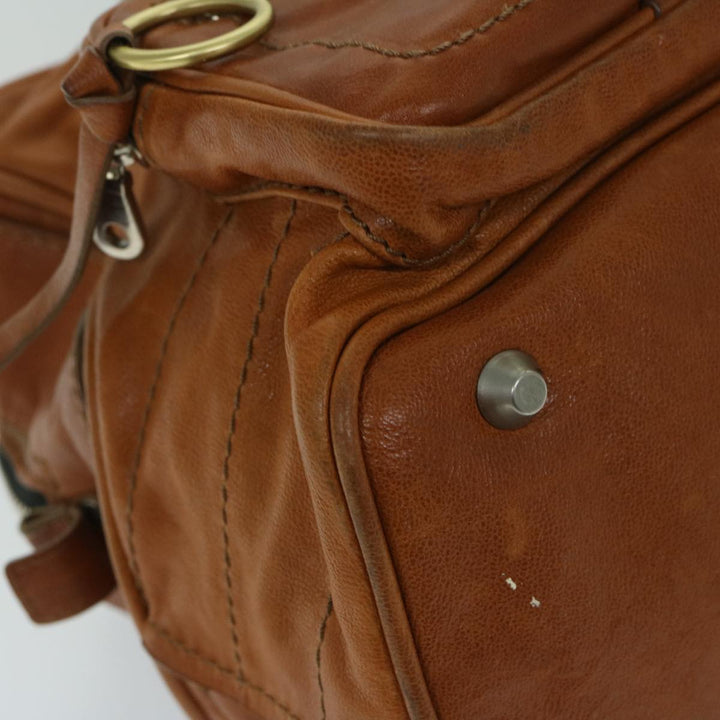 Chloe Hand Bag Leather Brown bs12577