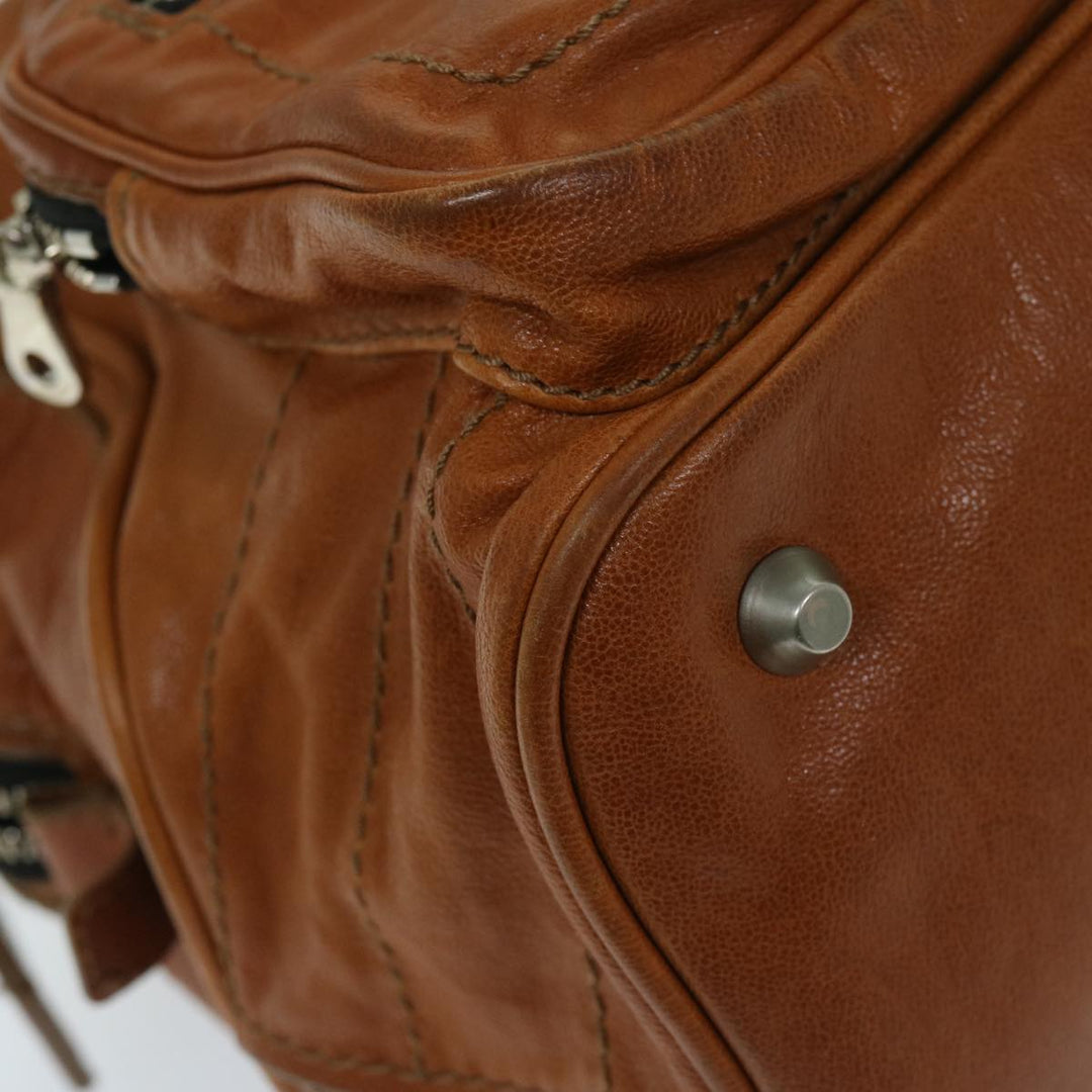 Chloe Hand Bag Leather Brown bs12577