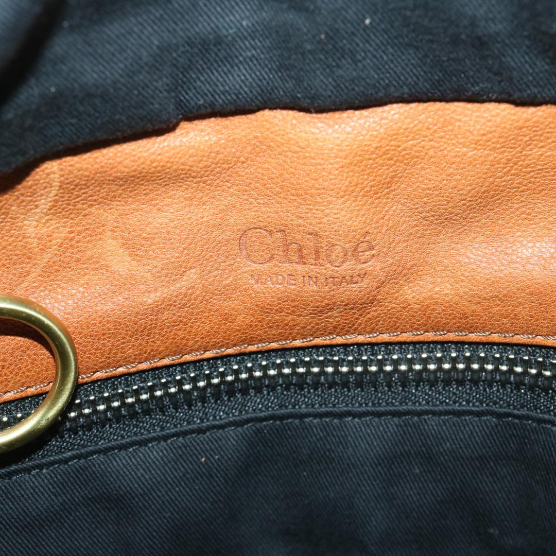 Chloe Hand Bag Leather Brown bs12577