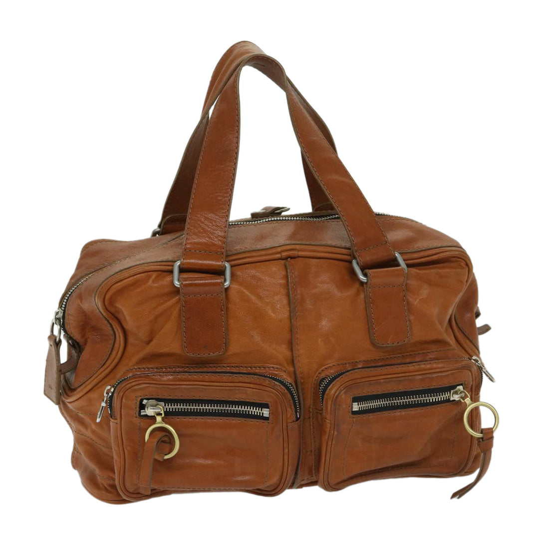 Chloe Hand Bag Leather Brown bs12577