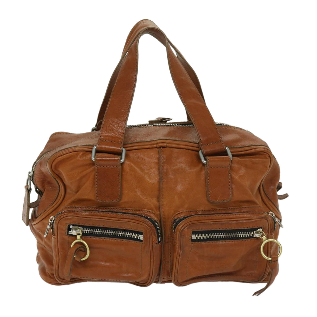 Chloe Hand Bag Leather Brown bs12577
