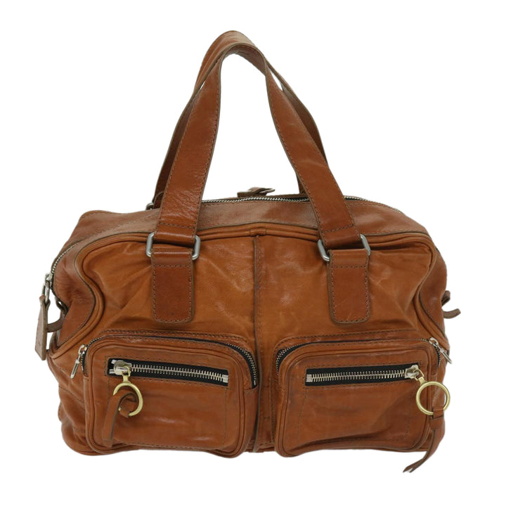 Chloe Hand Bag Leather Brown bs12577