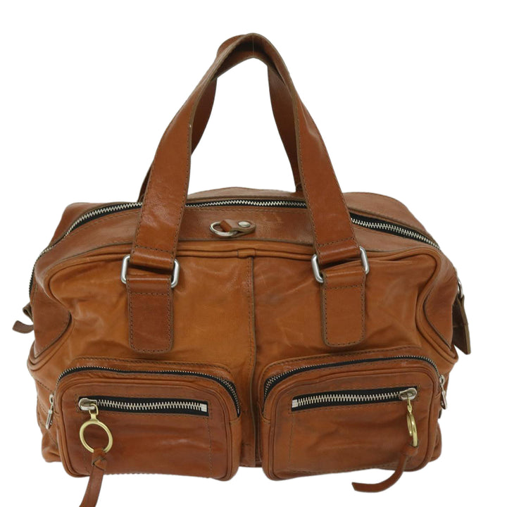 Chloe Hand Bag Leather Brown bs12577