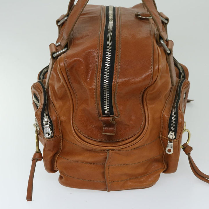 Chloe Hand Bag Leather Brown bs12577