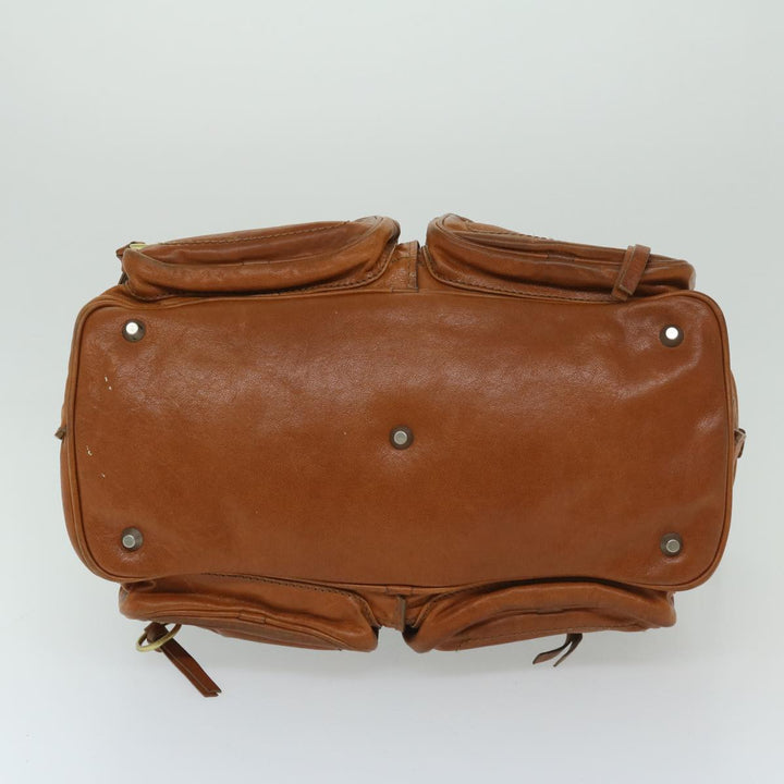 Chloe Hand Bag Leather Brown bs12577