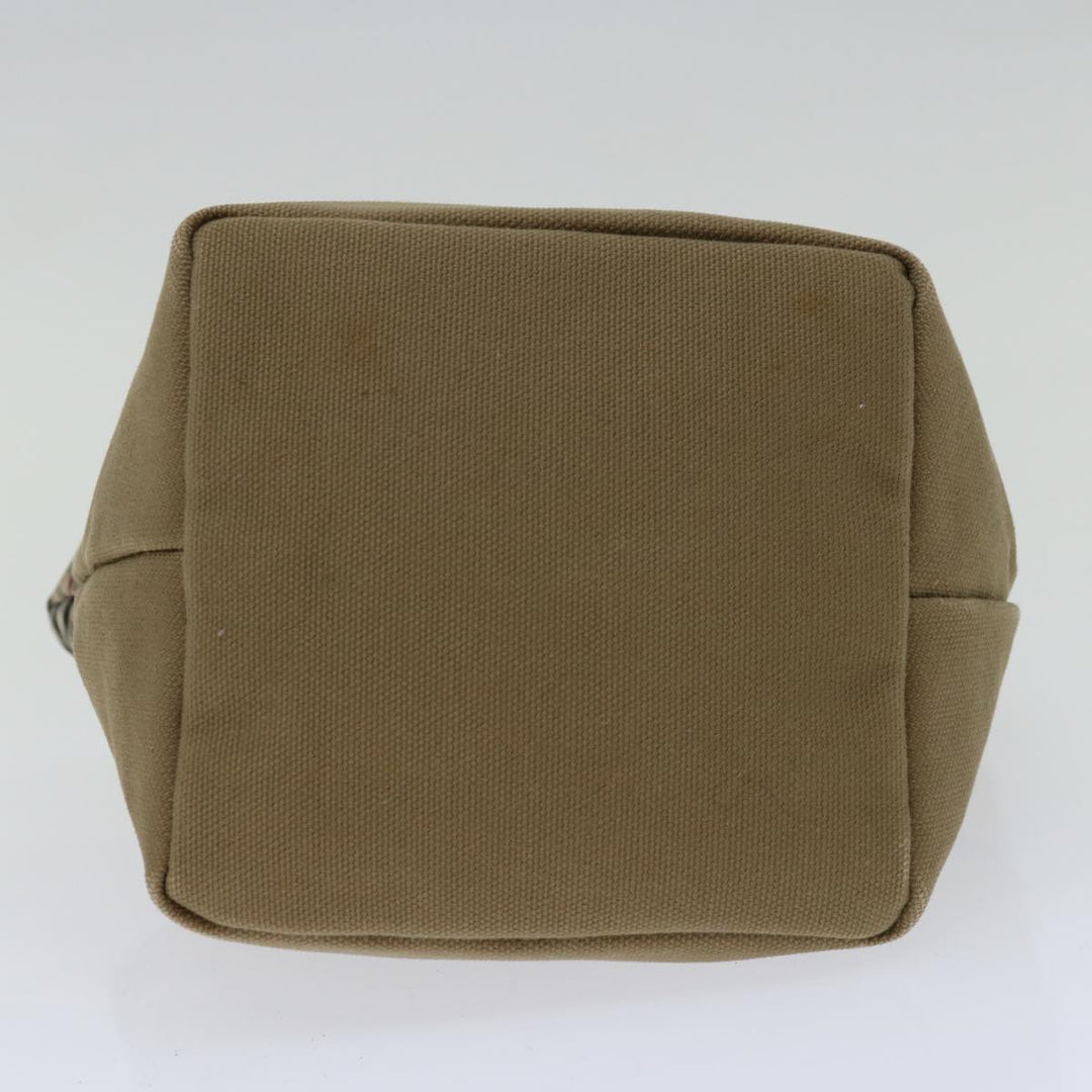 BurberrySs Blue Label Hand Bag Canvas Beige Auth bs12583