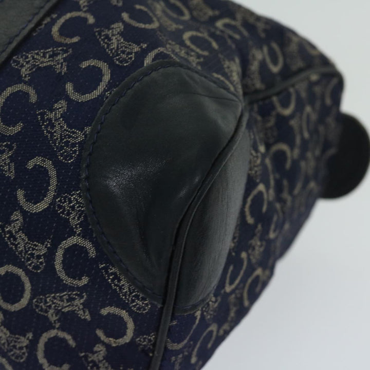 Celine C Macadam Canvas Boston Bag Navy Auth bs12633