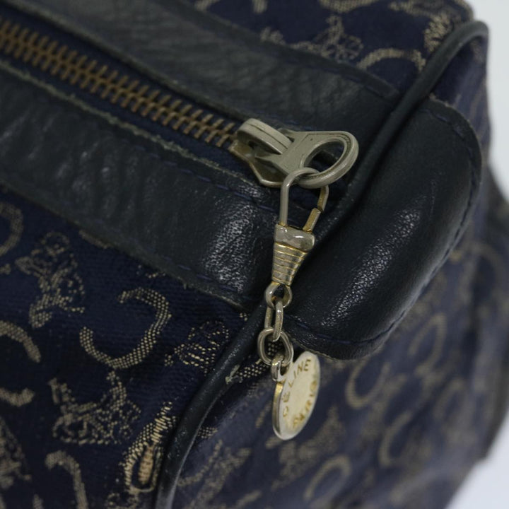 Celine C Macadam Canvas Boston Bag Navy Auth bs12633
