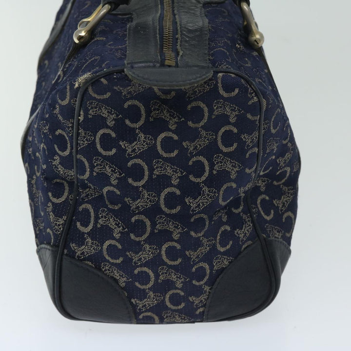 Celine C Macadam Canvas Boston Bag Navy Auth bs12633