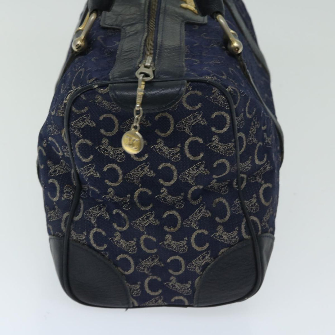 Celine C Macadam Canvas Boston Bag Navy Auth bs12633