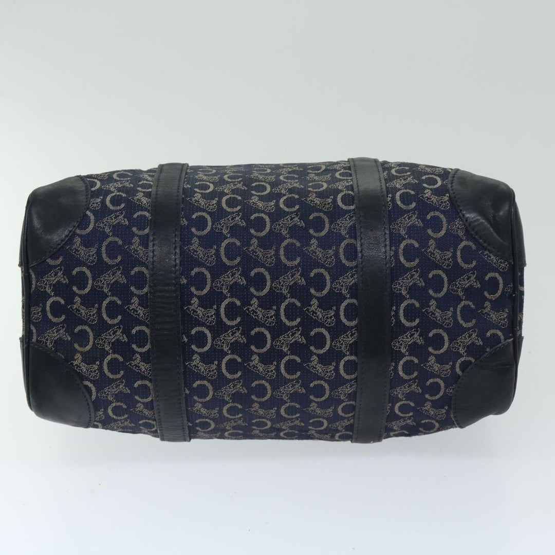 Celine C Macadam Canvas Boston Bag Navy Auth bs12633