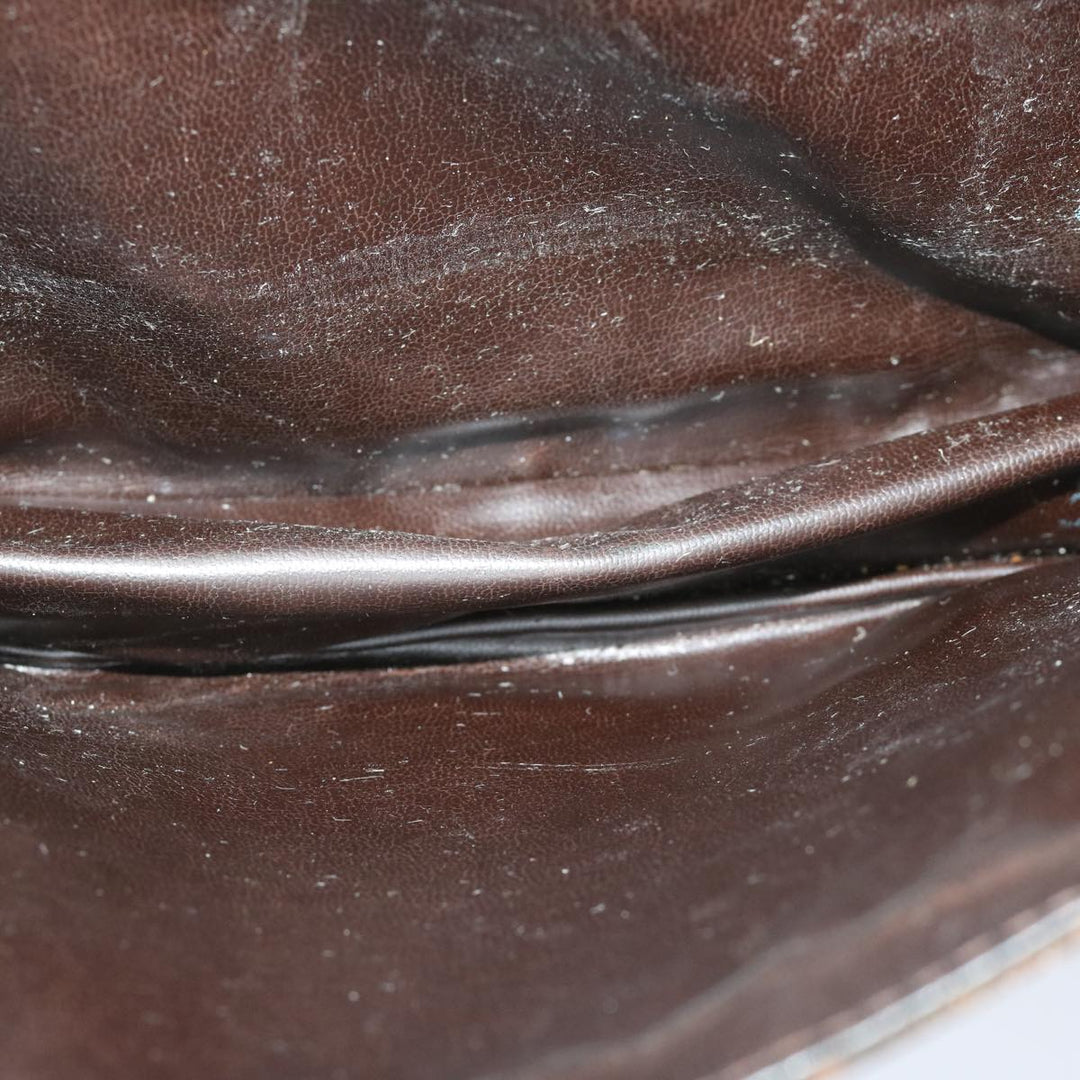 Celine C Macadam Canvas Hand Bag Brown Auth bs12634
