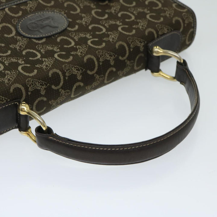 Celine C Macadam Canvas Hand Bag Brown Auth bs12634