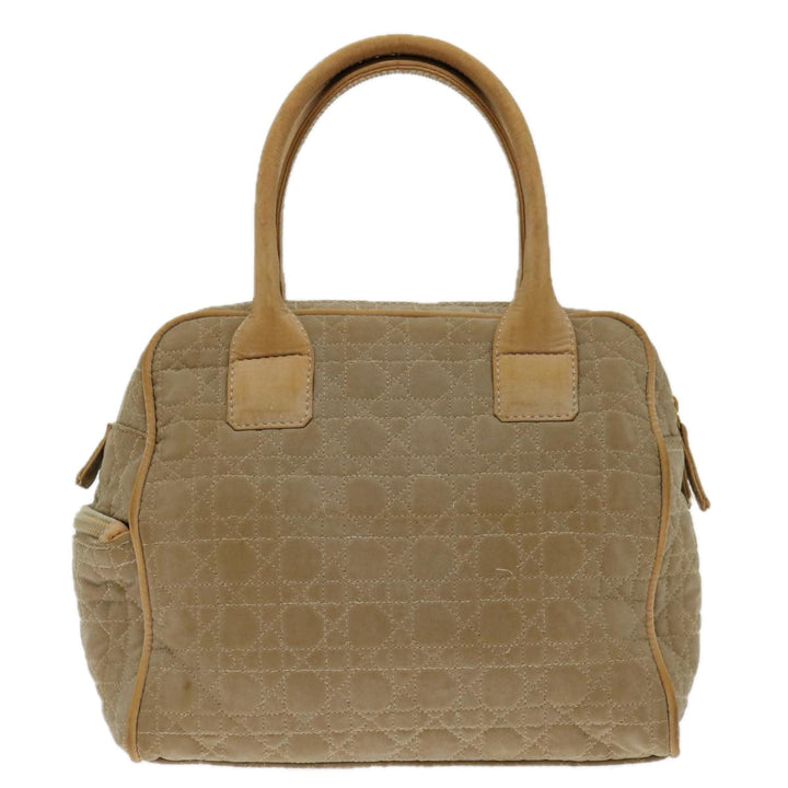 CHRISTIAN Top quality Dior Canage Hand Bag Nylon Beige Auth bs12732