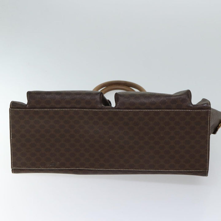 Celine Macadam Canvas Hand Bag PVC Brown Auth bs12759