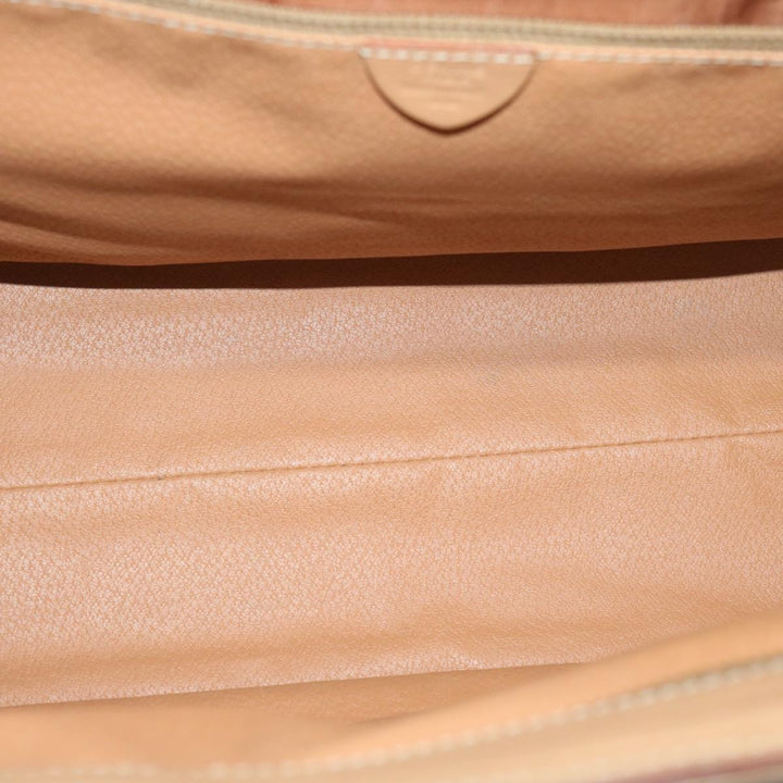 Celine Macadam Canvas Hand Bag PVC Brown Auth bs12759