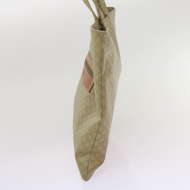 Celine Macadam Canvas Tote Bag Beige Auth bs12760