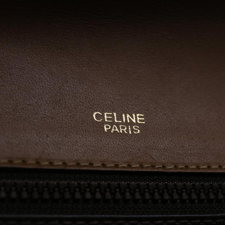 Celine C Macadam Canvas Clutch Bag Beige Auth bs12767