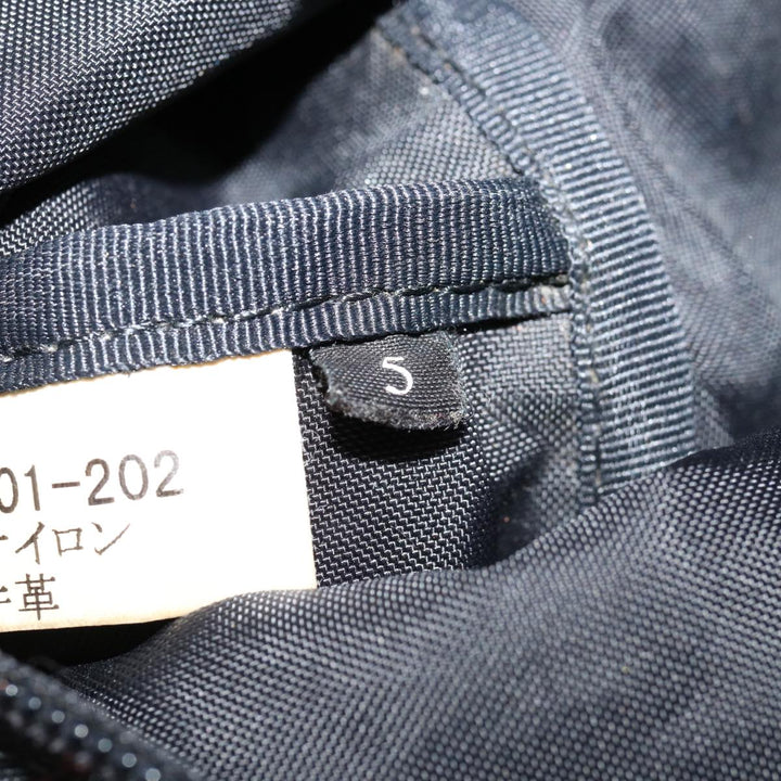 Top Quality Burberry Nova Check Blue Label Hand Bag Nylon Black Auth bs12777