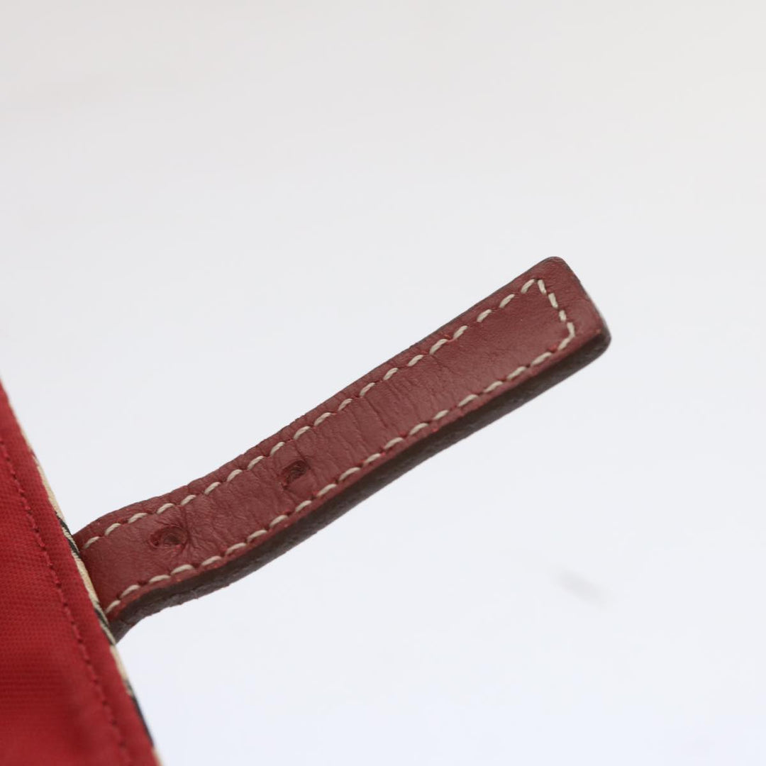Burberry Nova Check Blue Label Shoulder Bag Nylon Beige Red Auth bs12778