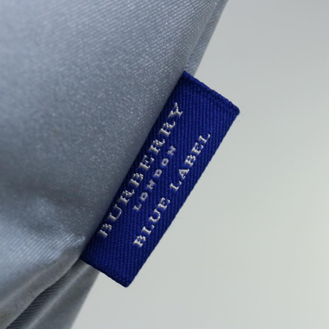 Burberry Nova Check Blue Label Hand Bag Nylon Light Blue Auth bs12780