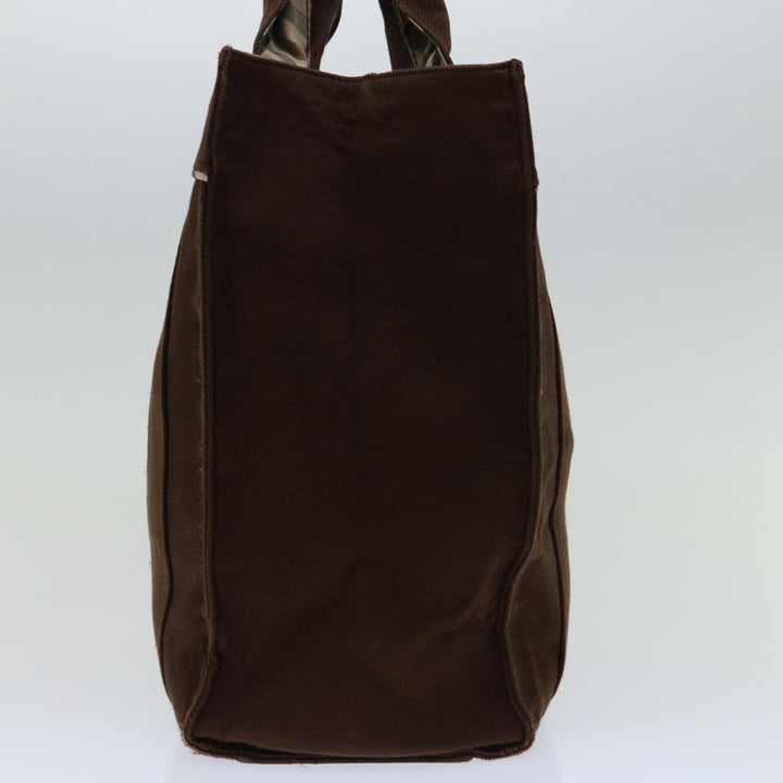 Burberry Nova Check Blue Label Hand Bag Canvas Brown Beige Auth bs12791