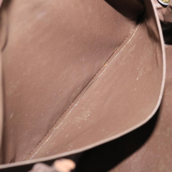 BurberrySs Nova Check Clutch Bag Canvas Beige Auth bs12794