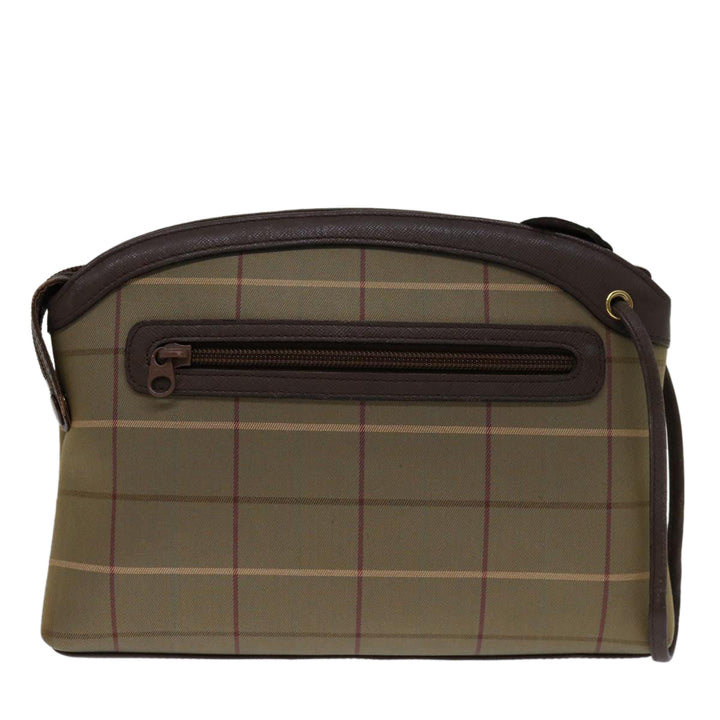 BurberrySs Nova Check Clutch Bag Canvas Beige Auth bs12794