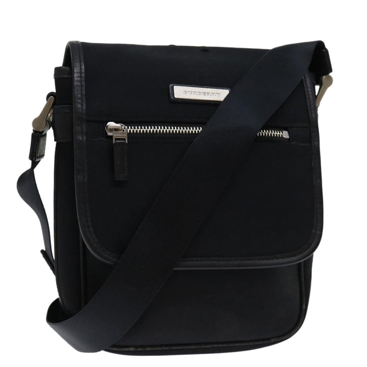 Burberry Shoulder Bag Nylon Black Auth bs12802