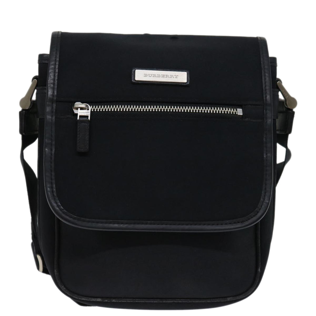Burberry Shoulder Bag Nylon Black Auth bs12802