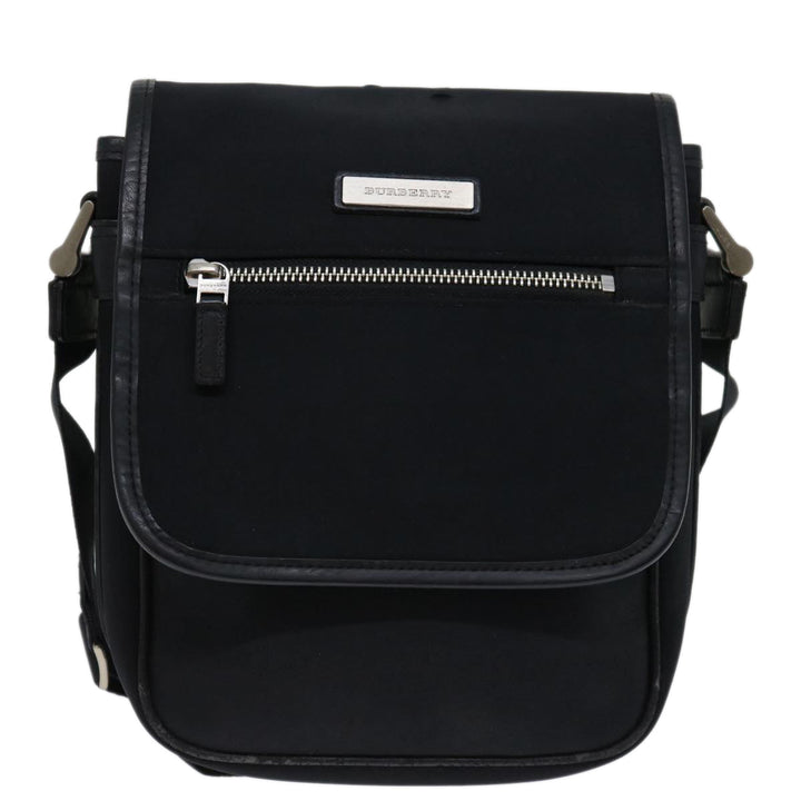 Burberry Shoulder Bag Nylon Black Auth bs12802