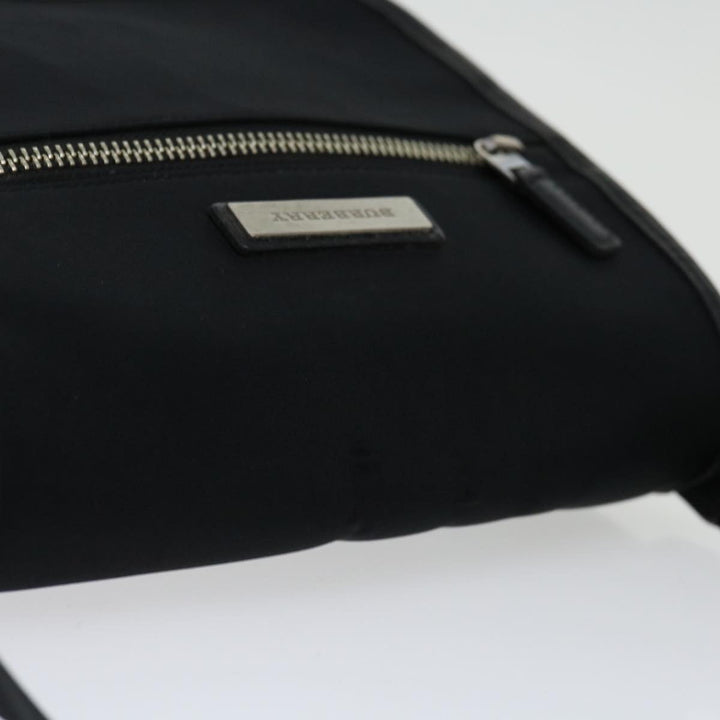 Burberry Shoulder Bag Nylon Black Auth bs12802
