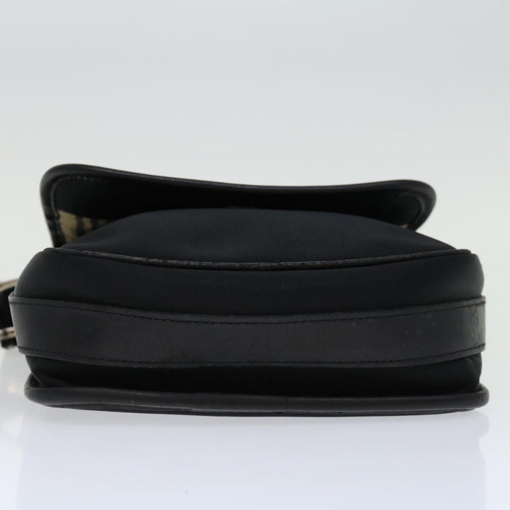 Burberry Shoulder Bag Nylon Black Auth bs12802