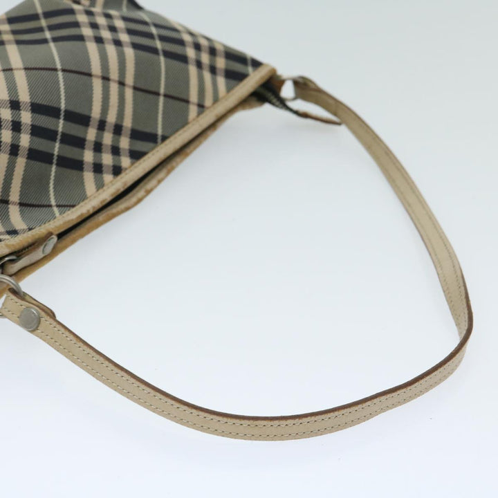 Burberry Nova Check Blue Label Shoulder Bag Canvas Blue Auth bs12920