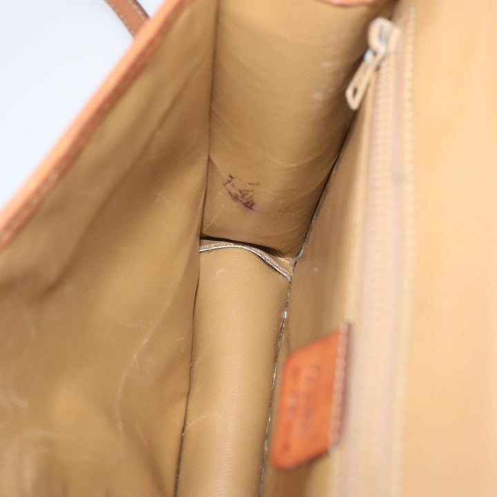 Celine Macadam Canvas Shoulder Bag Beige  12923