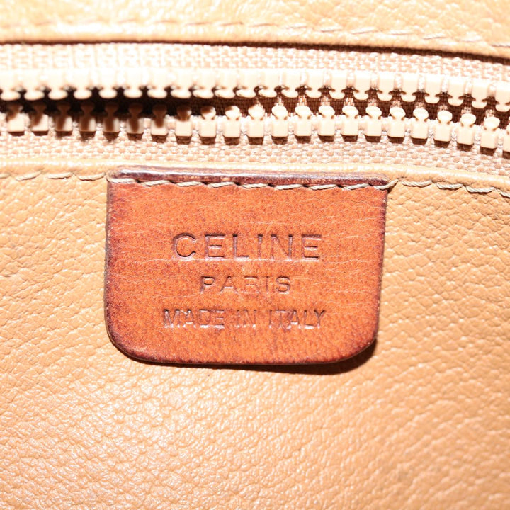 Celine Macadam Canvas Clutch Bag PVC Brown Auth bs12948
