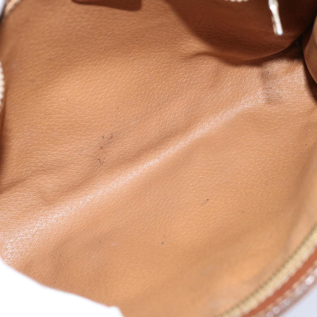 Celine Macadam Canvas Clutch Bag PVC Brown Auth bs12948