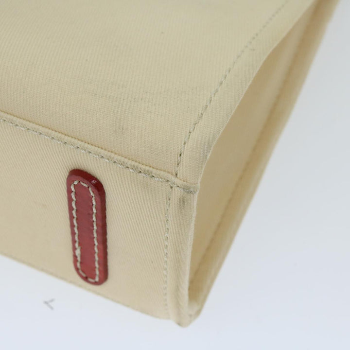 Burberry Blue Label Hand Bag Canvas Beige Auth bs12954