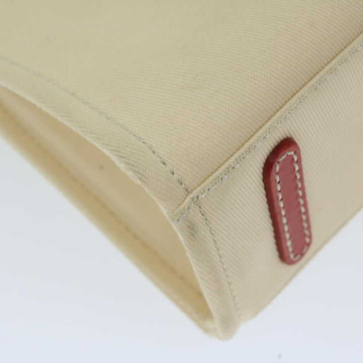 Burberry Blue Label Hand Bag Canvas Beige Auth bs12954