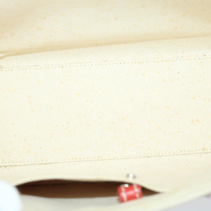 Burberry Blue Label Hand Bag Canvas Beige Auth bs12954