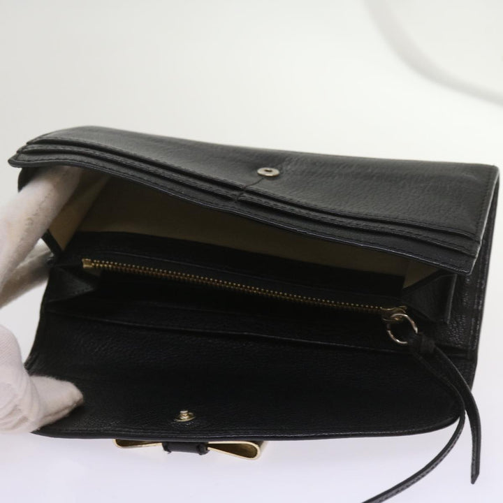 Chloe Wallet Leather 9Set Black Beige Red bs12968