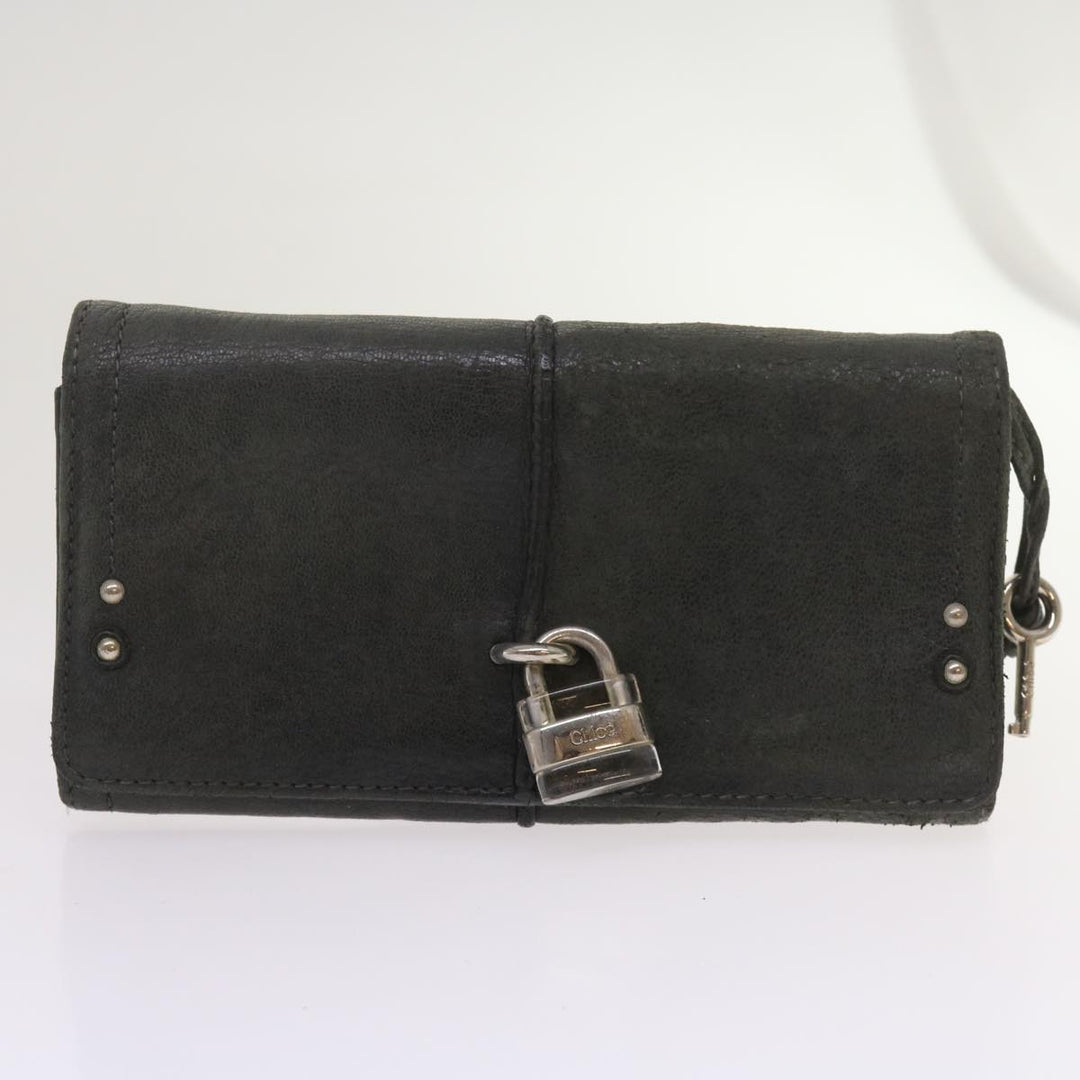 Chloe Wallet Leather 9Set Black Beige Red bs12968
