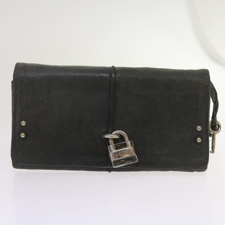 Chloe Wallet Leather 9Set Black Beige Red bs12968