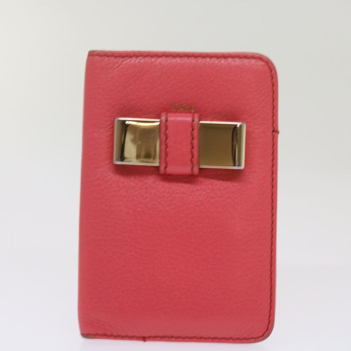 Chloe Wallet Leather 9Set Black Beige Red bs12968