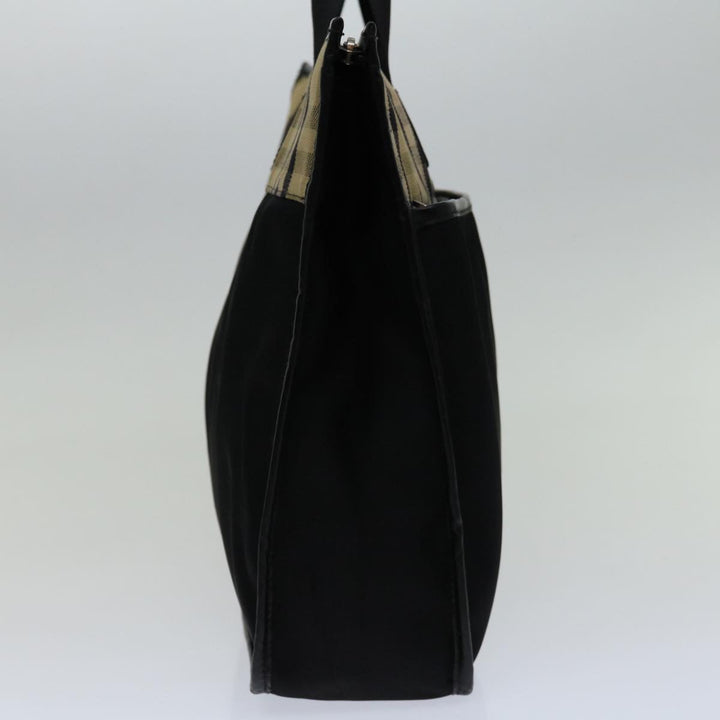 Burberry Nova Check Hand Bag Nylon Beige Brown Auth bs13067