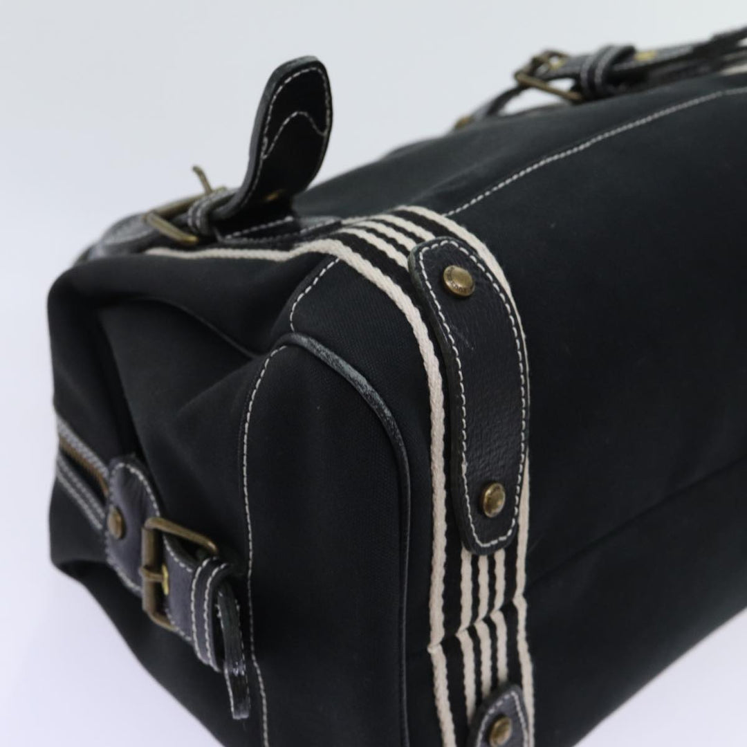 Burberry Hand Bag Canvas Black Auth bs13113
